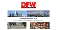 Desktop Screenshot of dfwdoor.com