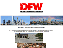 Tablet Screenshot of dfwdoor.com
